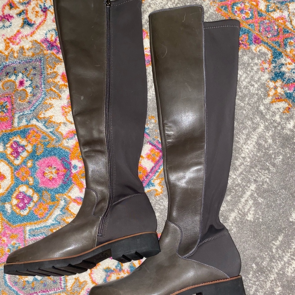 Franco Sarto gray casual riding boots